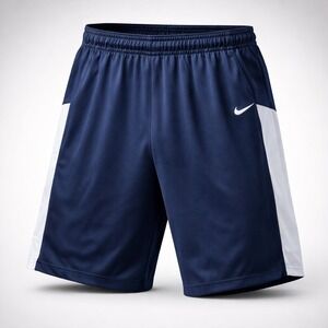Nike Dri-FIT Mens Basketball Shorts Navy Blue White XL Athletic Training Gym